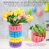 Lettry 64pcs Easter Decorations, Cute Sponge Bunnies Vase Filler, Spring Indoor Decor for Tiered Tray and Table