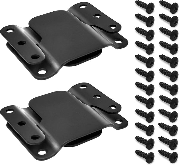 Sectional Couch Metal Connectors, 4 Pcs Universal Sofa Interlocking Furniture Connector with Screws for Loveseat,