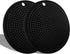 2 Pcs Round Silicone Trivets Pot Holder Mats, Extra Thick Silicone Trivets