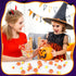Halloween Resin Charms - 80Pcs Fake Pumpkin Candy Corn Mini Ornaments for DIY Craft Making Decorations