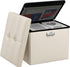 Tamfile Small Ottoman with Storage, 17 x 13 x 13 inch Fireproof