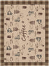 Verdiqor 54x72 Inch Brown Coffee Theme Rectangle Tablecloths, Waterproof Washable Table Cover for Party, Kitchen
