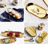 Stainless Steel Decorative Tray, Set of 2, 7 Inch Long, Jewelry Dish and Organizer for Bathroom Clutter