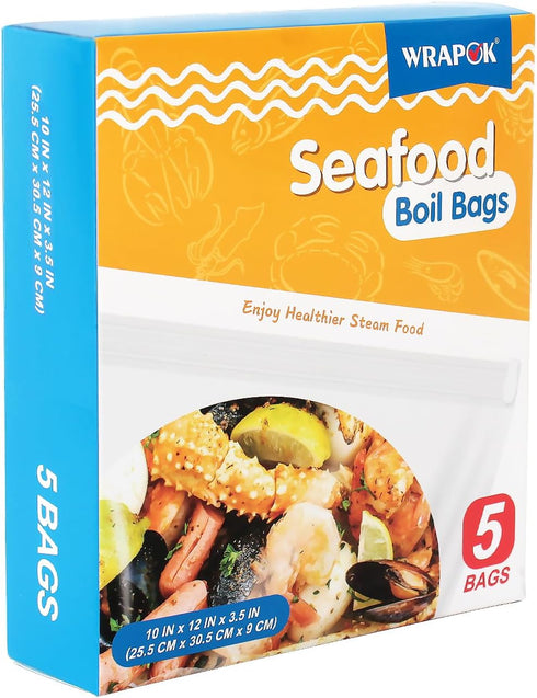 Seafood Boil Bags 5 Pack Small Cooking Bag Seasoning Storage Bag for