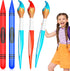 4 Pcs Inflatable Giant Paint Brush Balloons with Crayon Balloons Set for