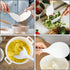 2 Pcs Plastic Rice Paddle, Non Stick Standing Rice Spoon Scooper Spatula, Heat Resistant (White)