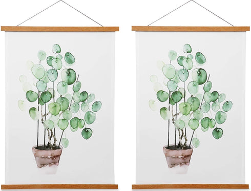 Magnetic Poster Hanger Frame for 13x19, 13x17, 13x16 Movie Music Posters, 2 Pack Wood Picture Frames for Wall Art