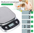 Digital Food Scale, 22 lbs/10kg Multifunction Kitchen Scale with Large Back-lit LCD Display