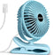 BESKAR Clip on Fan - Portable Small Desk Fan with Strong Airflow, 3 Speeds, USB Powered, Quiet