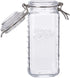 Mason Craft & More Airtight Kitchen Food Storage Clear Glass Clamp Jars, 22 Ounce Mini Clamp Jar