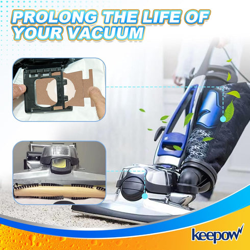 KEEPOW Vacuum Bags for Kirby Sentria, F Style Vacuum Cleaner Bags for Kirby Avalir 2, Ultimate G, Diamond Edition, G