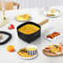 Audecook Hot Pot Electric 2L - Ceramic Glaze Non-Stick Frying Pan, Portable Cooker for Ramen, Steak, Fried Rice, with