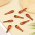 NQEUEPN 8 2.36in Pcs Handmade Tiny Wooden Spoons, Small Spoons for Spices Mini Wooden Spoons for Sauces Sugar Salt Dips