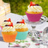 Caperci Rainbow Mini Cupcake Liners, Colorful Muffin Baking Cups, 350-Count, Odorless, Food Grade Grease-Proof Paper