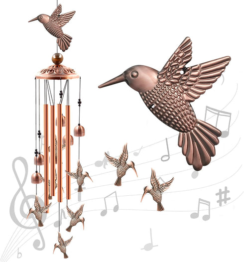 Wind Chimes Outdoor Clearance, Ukulork Aluminum Tube Windchime with S Hook for Patio Garden Decor