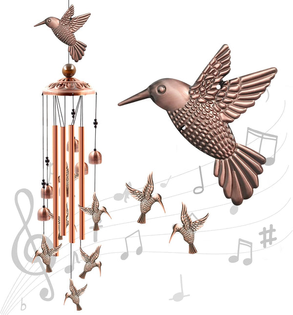 Wind Chimes Outdoor Clearance, Ukulork Aluminum Tube Windchime with S Hook for Patio Garden Decor