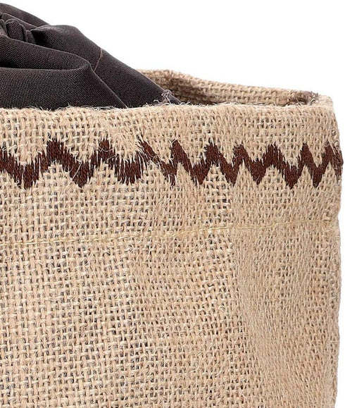 Natural Elements Potato Bag with Blackout Lining, Hessian, 24 x 24 cm, Brown