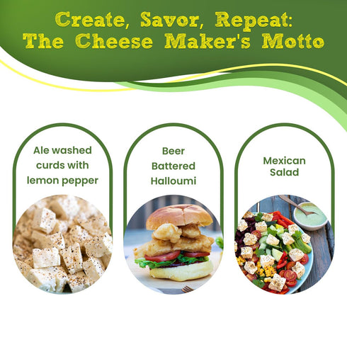 Set 12 The Beer Lover's Cheese Making Kit- Make Your Own Cheese Kit | DIY Cheese Gift with Rennet for Cheese Making