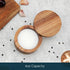 6oz KITCHENDAO Acacia Wood Salt Cellar Bowl Box, Elegant Kitchen Holder Container with Swivel Magnetic Lid to Store