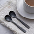 Matte Black Demitasse Espresso Coffee Spoons, Stainless Steel Mini Teaspoons, Set of 6