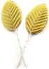 IVYRISE Silk Leaf 200PCS Golden Artificial Leaves for DIY Wedding Party Decor, Corsage Boutonniere Accessory