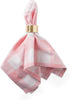 DII Buffalo Check Collection Classic Farmhouse Cloth Napkin Set, Pink & White, 20x20, 6 Piece