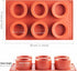 JOERSH 2Pcs Cookie Shot Glass Mold 6-Cavity Round Silicone Mold for Chocolate, Candy, Pudding, Mousse Dessert, Ice Shot Glass Mold by JOERSH