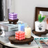 3 8/6/4 Inch Amyhill Pcs Wooden Risers for Display Wood Pedestal Stand Mini Tray Stand Round Wooden Pedestal Holder