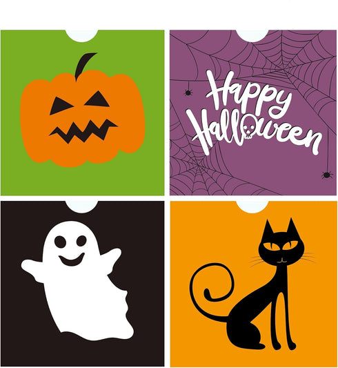 72 Pack Halloween Bags, Goodie, Candy, Treat, Goody, Party Favors & Trick or Treat Bags for Parties