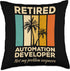 Retired Automation Developer Throw Pillow, Multicolor, 18x18
