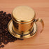 Vietnamese Coffee Filter Maker, Stainless Steel Drip Filter Cup for Home Office Cafe (Gold)