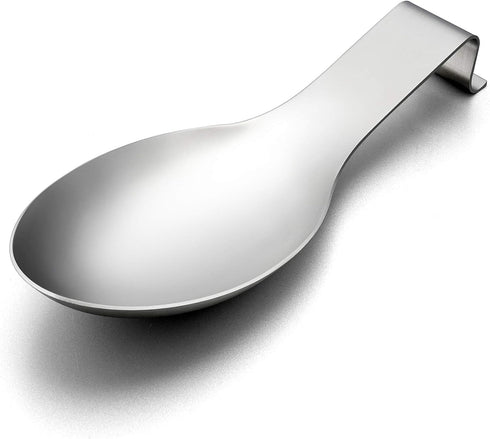 LIANYU Stainless Steel Spoon Rest, Heavy Duty Spatula Ladle Holder, Dishwasher Safe