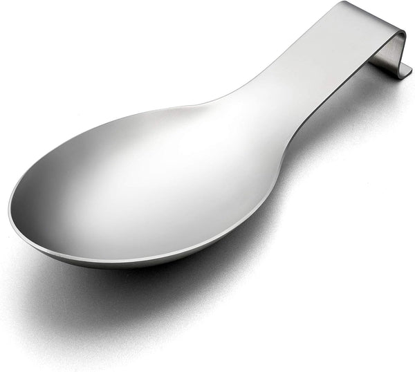 LIANYU Stainless Steel Spoon Rest, Heavy Duty Spatula Ladle Holder, Dishwasher Safe