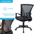 Furmax Office Chair Mid Back Swivel Lumbar Support Desk Chair, Ergonomic Mesh Chair with Armrest (Black)