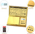 MAXUS Digital Gram Scale with 200g x 0.01g Capacity, Stylish Gold Plated Cover and Platform for Accurate and Precise Weighing of Jewelry, Grains, and Food in Grams and Ounces