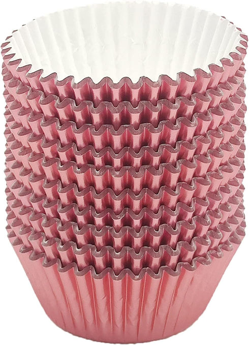 Standard Rose Gold Foil Cupcake Liners, Muffin Baking Cups for Party and More, 200-Count