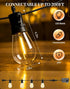 BYGUQ 50Ft Dimmable S14 Bulbs Outdoor String Lights LED Patio-Light - Outside Waterproof Porch Lights with Remote
