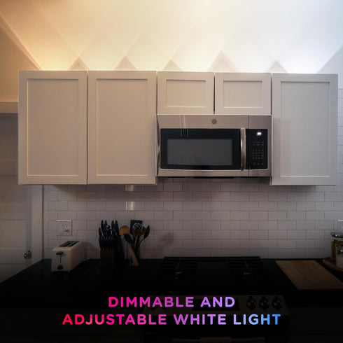 8ft 6 84313 Enbrighten Spectrum Remote Controlled Indoor Accent Wall String Lights, Color Changing LED USB Sconces