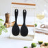Silicone Rice Paddle Spoon Set of 2, Non Stick Heat Resistant Kitchen Gadge for Rice, Mashed Potato
