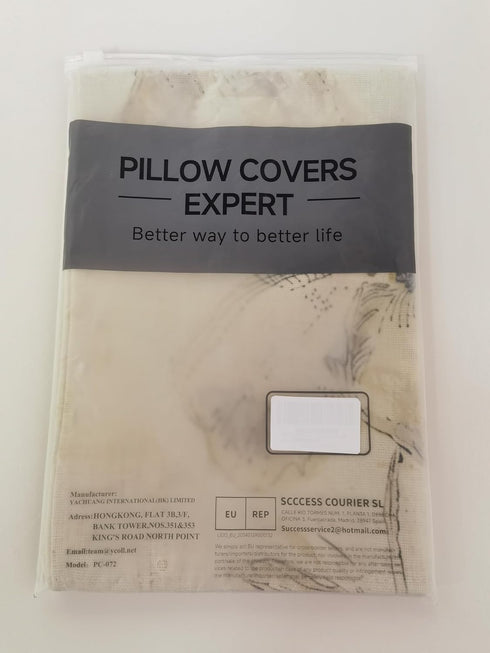 YCOLL Pillow Covers 18x18 Set of 4, Modern Decorative Linen Fabric Pillow Case for Couch Bed Car, Coffee
