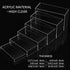 6pcs, 7.5''x8''x8.5''x9''x9.5''x10'' Sezanrpt Acrylic Display Risers Clear Rectangular Display Organizer Stands