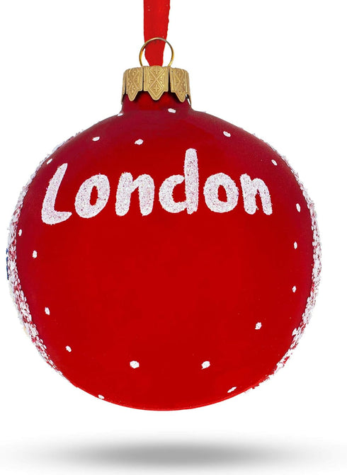 London City, United Kingdom Glass Ball Christmas Ornament, 3.25 Inches