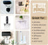 Storage Theory Power Perch Horizontal Outlet Shelf - Space Saving Bathroom Shelving for Electric Toothbrush, Echo Dot