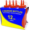 New Star Foodservice 26313 Plastic Squeeze Bottles, 12 oz, Red, Pack of 6
