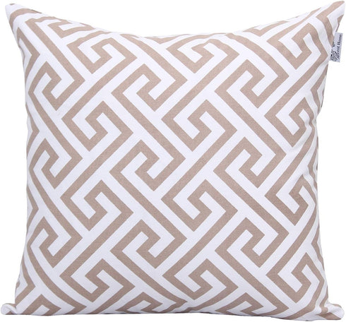 Seat,4pc pack 18x18" Accent Home Cotton Canvas Throw Cushion Cover Printed Both Side For Home Sofa Couch, Chair Back