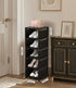 XXXAXXX 6-Tier 9.84" Closet Narrow Shoe Rack, Vertical Small Space Shoe Organizer, Compact Slim Shoe Shelf