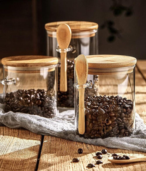 Povinmos Lids,17oz Beans(2) Overnight Oats Containers with Oats Glass Jars Storage Containers, Oatmeal Cups,Meal Prep