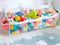 Criusia Extra Large Bath Toy Organizer with 3 Compartments and Multiple Pockets,