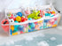 Criusia Extra Large Bath Toy Organizer with 3 Compartments and Multiple Pockets,