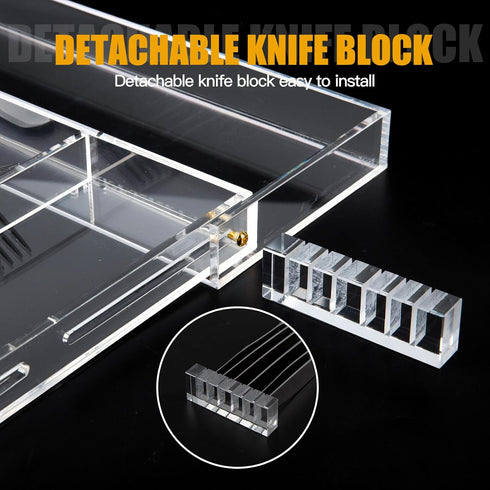 Acrylic Silverware Drawer Organizer, Expandable Kitchen Organizer for Forks and Knives, Multipurpose Storage Solution